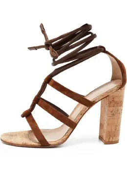 Gianvito Rossi: Коричневые сандалии 