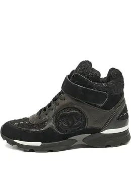CHANEL Pre-Owned: Чёрные кроссовки 