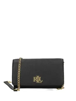 Lauren Ralph Lauren: Чёрная сумка через плечо 