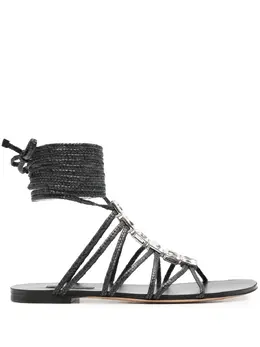 Casadei: Чёрные сандалии 