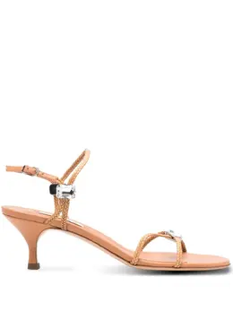 Casadei: Светлые босоножки 