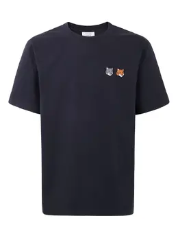 Maison Kitsuné: Чёрная футболка 