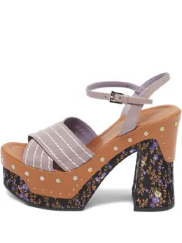 Prada Pre-Owned: Фиолетовые босоножки 