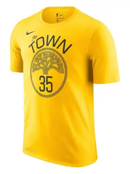 Nike: Жёлтая футболка  Dri FIT