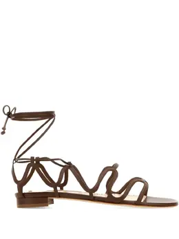 Manolo Blahnik: Коричневые сандалии 