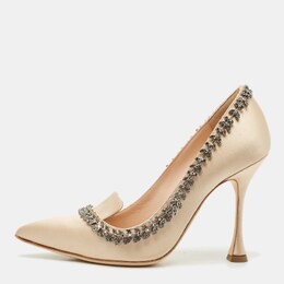 Manolo Blahnik: Бежевые туфли 