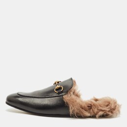 Gucci: Чёрные сабо  Princetown