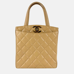 Chanel: Бежевая сумка 