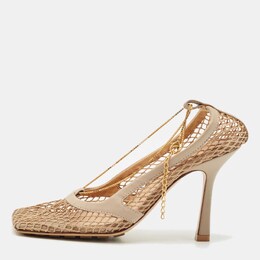 Bottega Veneta: Бежевые туфли 