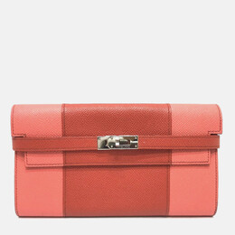 Hermes: Розовый кошелёк  Kelly