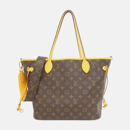 Louis Vuitton: Жёлтая сумка-шоппер  Neverfull