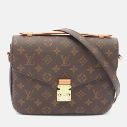 Louis Vuitton: Коричневая сумка  Pochette