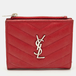 Saint Laurent Paris: Красный кошелёк  Monogram