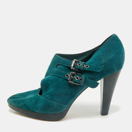 Gianvito Rossi: Зелёные ботинки 
