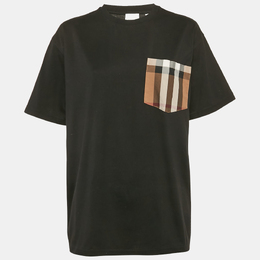 Burberry: Чёрная футболка  Pocket