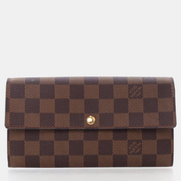Louis Vuitton: Коричневый кошелёк 