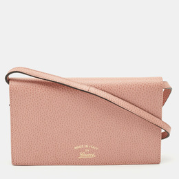 Gucci: Розовый кошелёк 