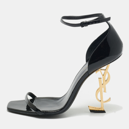 Saint Laurent Paris: Чёрные сандалии  Opyum