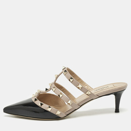 Valentino: Чёрные сабо  Rockstud