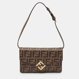 Fendi: Коричневый кошелёк  Zucca