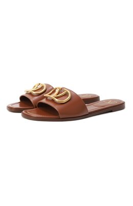 Valentino: Коричневые шлёпанцы  VLogo Signature