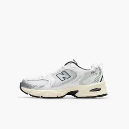 New Balance: Серебристые кроссовки  530
