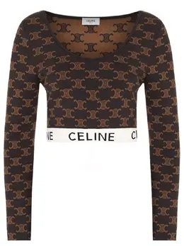 CELINE: Топ с принтом 