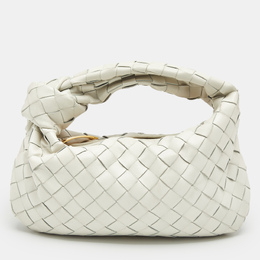 Bottega Veneta: Белая сумка  Intrecciato