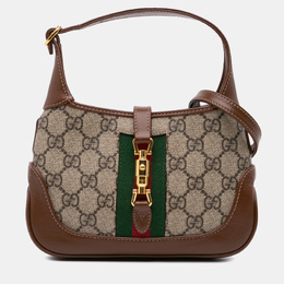 Gucci: Коричневая сумка через плечо  GG Supreme