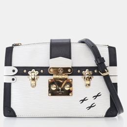 Louis Vuitton: Чёрный клатч  Épi