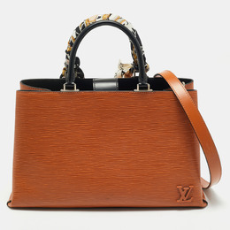 Louis Vuitton: Коричневая сумка  Épi