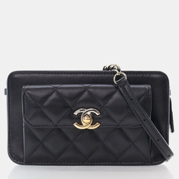 Chanel: Чёрный клатч 