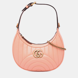 Gucci: Розовая сумка  GG Marmont
