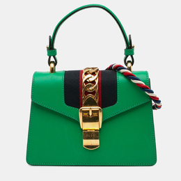 Gucci: Зелёная сумка  Sylvie
