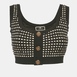 Elisabetta Franchi: Чёрный топ 