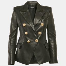 Balmain: Чёрная куртка 