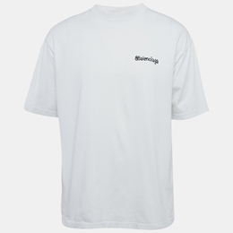 Balenciaga: Белая футболка  Crew