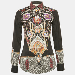 Etro: Чёрная рубашка 