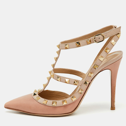Valentino: Бежевые туфли  Rockstud