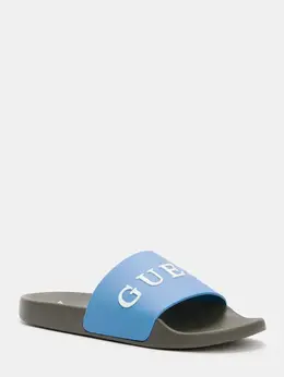 Guess: Голубые шлёпанцы 