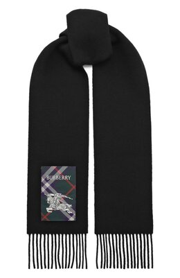 Burberry: Чёрный шарф 