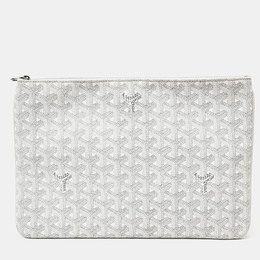 Goyard: Белая сумка 