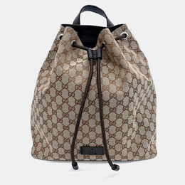 Gucci: Бежевый рюкзак 
