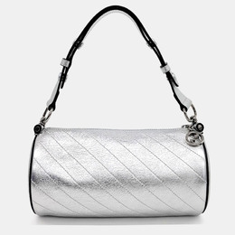 Gucci: Серебристая сумка 