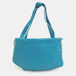 Bottega Veneta: Голубая сумка  Bulb Small