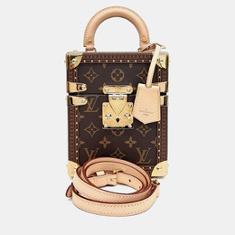 Louis Vuitton: Коричневая сумка 