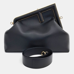 Fendi: Чёрная сумка  First
