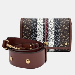 Burberry: Многоцветная сумка через плечо  Monogram