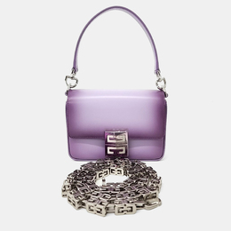 Givenchy: Фиолетовая сумка  Chain