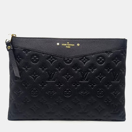 Louis Vuitton: Чёрный клатч 